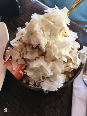 Tropical açaí bowl— add cashew cream! at Green Zebra Cafe in Sarasota