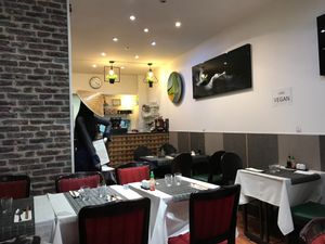 Interior at Le P'tit Pré Chez Lan in Paris