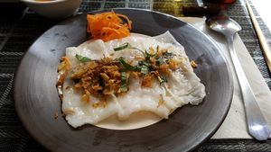 Vietnamese crepes at Le P'tit Pré Chez Lan in Paris