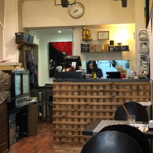 The counter at Le P'tit Pré Chez Lan in Paris