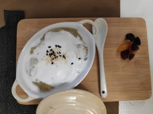 Dessert at Le P'tit Pré Chez Lan in Paris