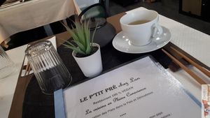 a cup of tea ? at Le P'tit Pré Chez Lan in Paris