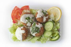Falafel salad at Falafel Nitra in Nitra