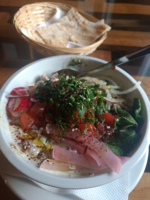 Beans. Very tasty and helpful stuff.  at Falafel Nitra in Nitra