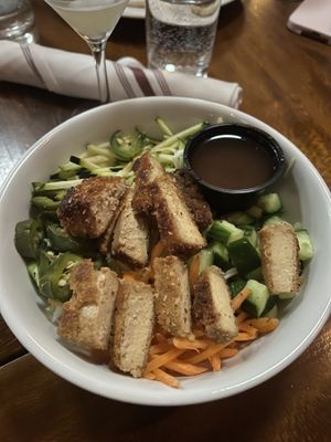 Tofu Noodle Salad Bowl  at Fat Cats in Cleveland