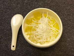 mung bean paste 10.000vnd at Bao An Vegan (formerly Vegan Banhmi) in Hanoi