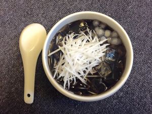 black bean sweet dessert at Bao An Vegan (formerly Vegan Banhmi) in Hanoi