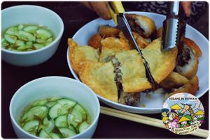 delicious Banh Goi  at Bao An Vegan (formerly Vegan Banhmi) in Hanoi