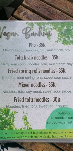  at Bao An Vegan (formerly Vegan Banhmi) in Hanoi
