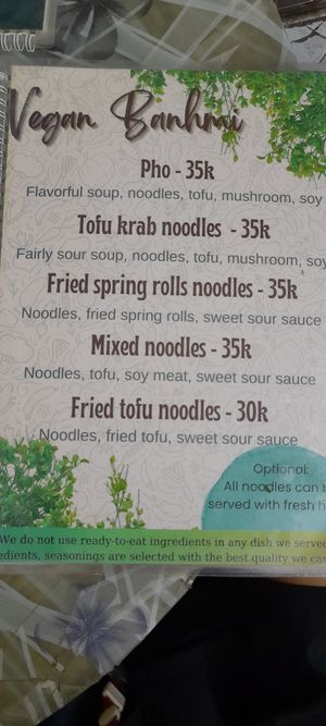  at Bao An Vegan (formerly Vegan Banhmi) in Hanoi