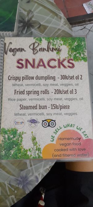  at Bao An Vegan (formerly Vegan Banhmi) in Hanoi