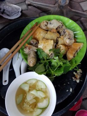 vegan street food!  at Bao An Vegan (formerly Vegan Banhmi) in Hanoi