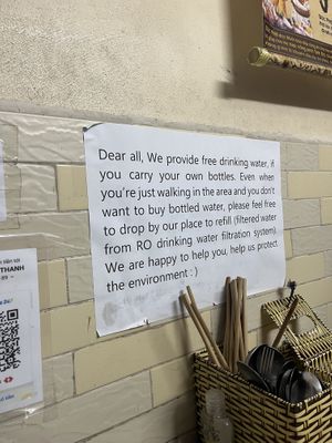 Water!   at Bao An Vegan (formerly Vegan Banhmi) in Hanoi