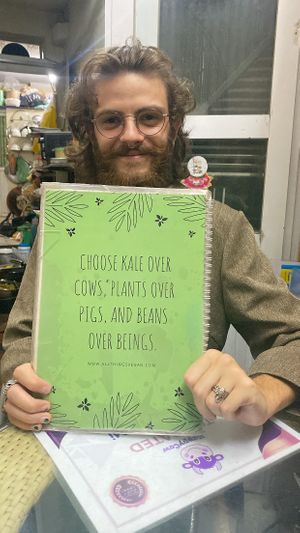 Lovely quote   at Bao An Vegan (formerly Vegan Banhmi) in Hanoi