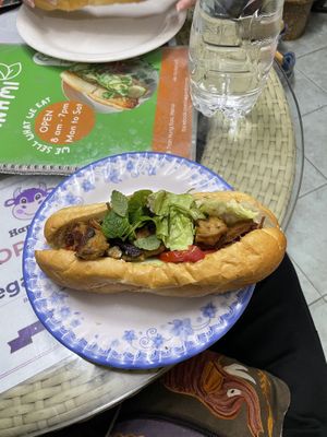 Vegan banh mi  at Bao An Vegan (formerly Vegan Banhmi) in Hanoi
