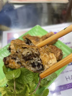 Spring rolls 3stk  at Bao An Vegan (formerly Vegan Banhmi) in Hanoi