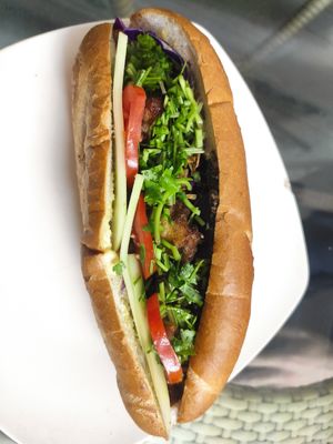 Mixed Bánh Mì at Bao An Vegan (formerly Vegan Banhmi) in Hanoi