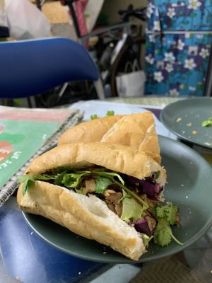 Delicious Banh Mi, October 2023  at Bao An Vegan (formerly Vegan Banhmi) in Hanoi