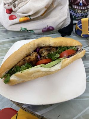 Mixed Banh Mi  at Bao An Vegan (formerly Vegan Banhmi) in Hanoi