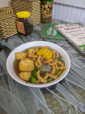 Pho, 35000 VND / 1.30 EUR #Veganuary at Bao An Vegan (formerly Vegan Banhmi) in Hanoi