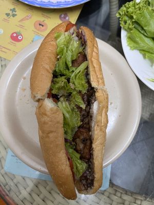 Mixed bahn mi   at Bao An Vegan (formerly Vegan Banhmi) in Hanoi