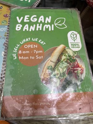 Menu   at Bao An Vegan (formerly Vegan Banhmi) in Hanoi