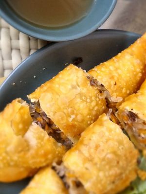 Crispy Pillow Dumplings at Bao An Vegan (formerly Vegan Banhmi) in Hanoi