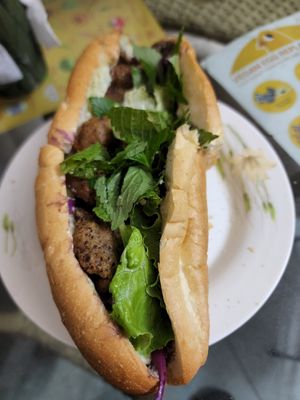 Mixed Banh Mi at Bao An Vegan (formerly Vegan Banhmi) in Hanoi