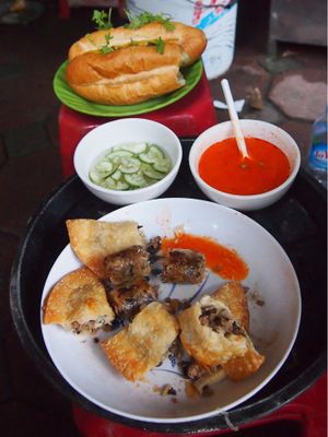 all this for 60,000 VND, super delicious too!  at Bao An Vegan (formerly Vegan Banhmi) in Hanoi