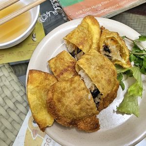 Pillow dumplings at Bao An Vegan (formerly Vegan Banhmi) in Hanoi