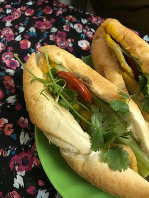 Bunh Mi subs at Bao An Vegan (formerly Vegan Banhmi) in Hanoi