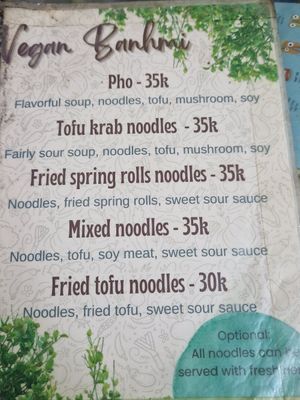  at Bao An Vegan (formerly Vegan Banhmi) in Hanoi