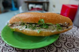 Vegan Banh Mi for 15,000 VND at Bao An Vegan (formerly Vegan Banhmi) in Hanoi