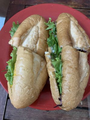 Seitan and meatless banh mi at Bao An Vegan (formerly Vegan Banhmi) in Hanoi