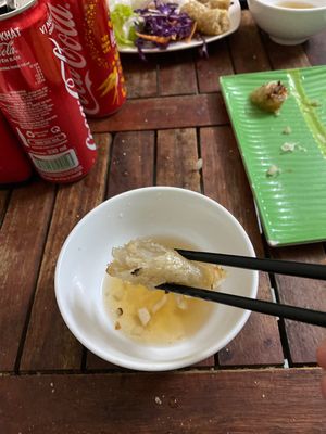 Spring roll  at Bao An Vegan (formerly Vegan Banhmi) in Hanoi