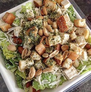 Vegan Caesar (I added the peanuts) at Grandpa Mac - Baltimore Ave in Rehoboth Beach