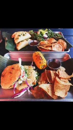 Vegan empanadas and gorditas  at La Botanica in San Antonio
