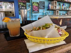 Yummy brunch nachos   at La Botanica in San Antonio