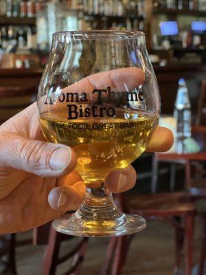 Local beer   at Aroma Thyme Bistro in Ellenville