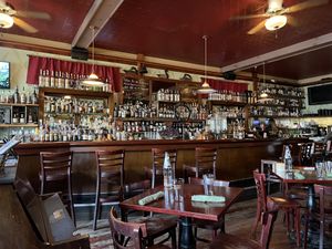 Massive selection at the bar   at Aroma Thyme Bistro in Ellenville
