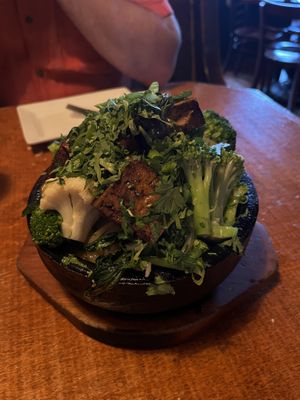 Tofu hot pot (amazing)!  at Aroma Thyme Bistro in Ellenville