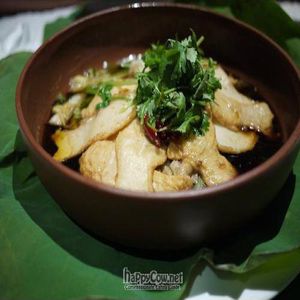 Tofu 'Fish' with vegetables at Pure Lotus - Holiday Inn in Beijing