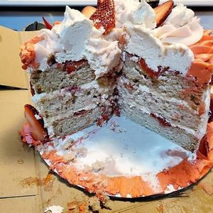 Vegan Strawberry Shortcake at The Green Vegetarian in Canton