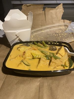 Quite good, and kinda hot. I ordered spice level 2/5 , and I am sure it’s a 3+ at least!  My nose is running (tmi) and my lips are hot! Their scale is 0-5.   at Asian Garden in Canton