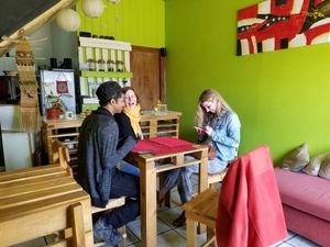 inside at Sesamo Rincon Vegetariano in Valdivia