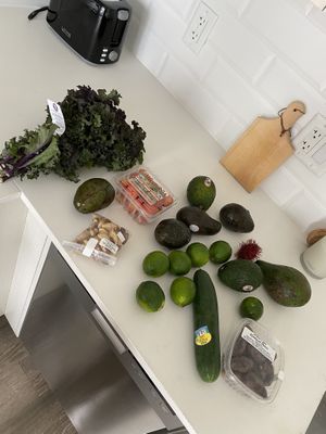All of this for $35!  at Coconut Grove Farmer's Market in Miami