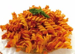 Vegan pasta & bolognese sauce with seitan at Vege Fino Za Sve in Zagreb