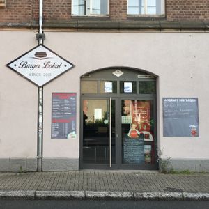 outside at Burger Lokal in Marburg