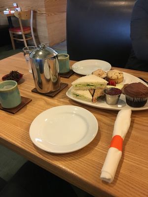 Vegan tea service!  at The Steeping Room in Austin