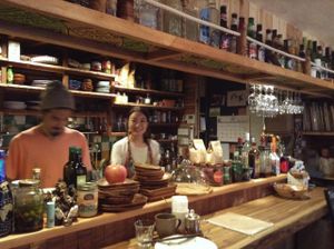 The owners busy at work! at CAFE - Today is My Life in Tokyo